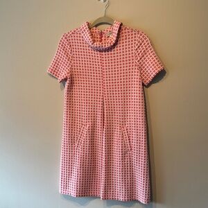 Tyler Boe Pink and White Textured Dress